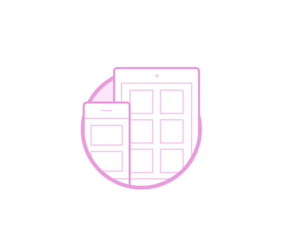 Mobile apps - current image of the service page