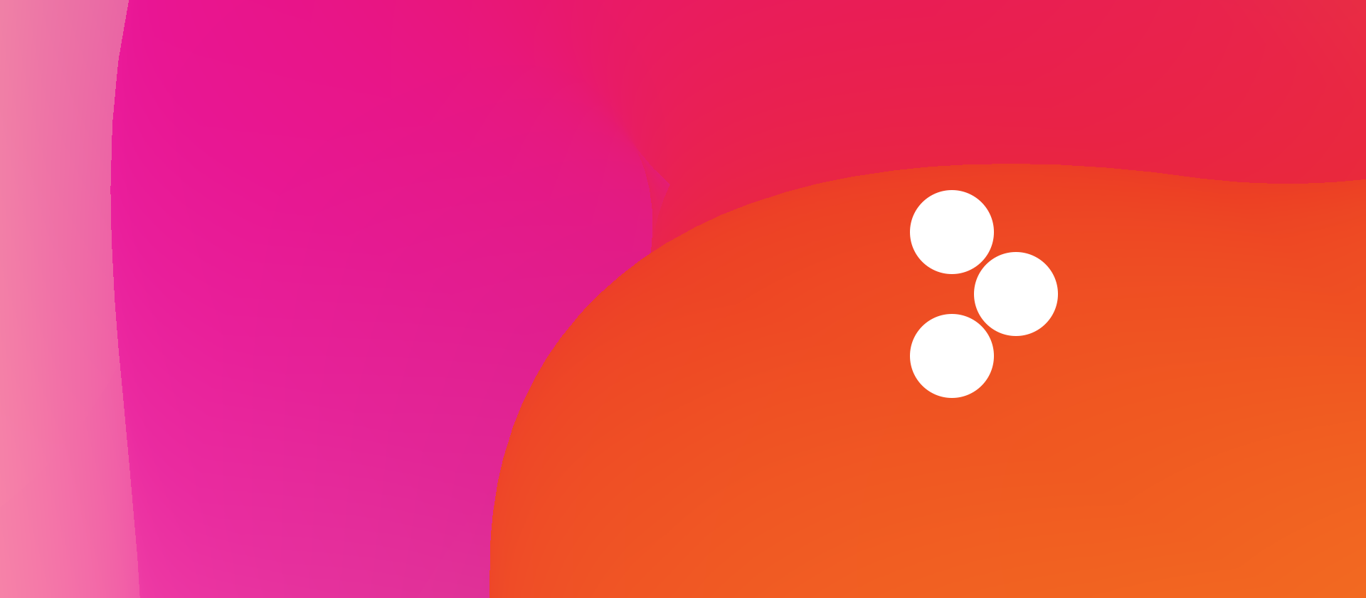 Hollybyte logo on a pink and orange gradient background